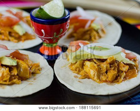 conjunto de tacos mexicanos. Set of Mexican tacos.