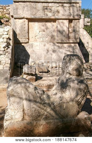 Plataform Of Venus At Chichen Itza On Yucatan