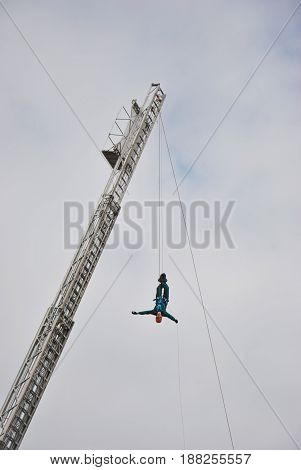 Height rescue squad. Member of height rescue squad.