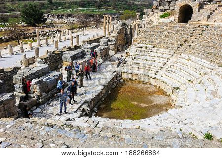 Library Of Celsus In Ephesus, Turkey