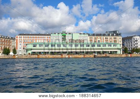 COPENHAGEN DENMARK - AUGUST 22 2014: A restaunt complex 