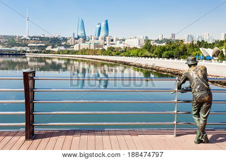 Flame Towers In Baku