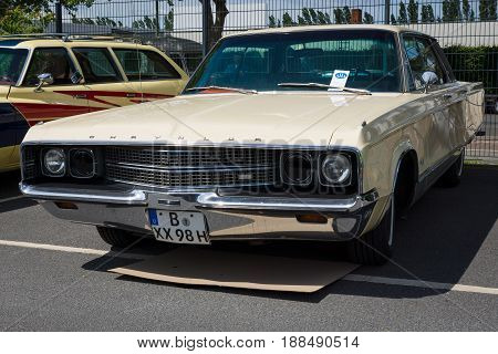 BERLIN GERMANY - MAY 17 2014: A luxury car Chrysler New Yorker (Seventh generation). 27th Oldtimer Day Berlin - Brandenburg