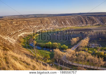 Turistic complex Orheiul Vechi in Moldova near village Trebujeni