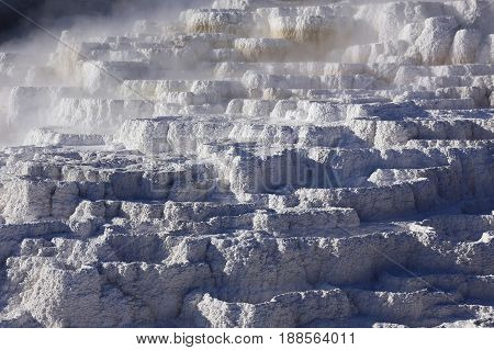 Mammoth Hotspring in Yellowstone Natinal Park, USA