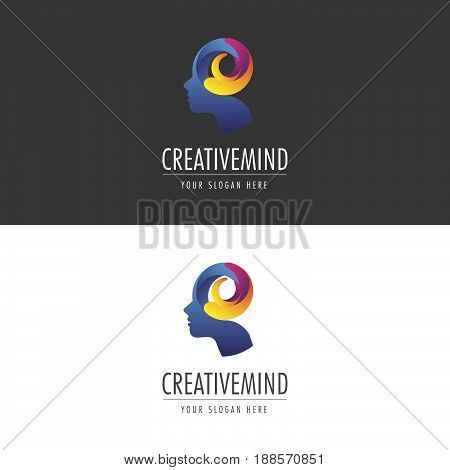 Creative Mind Logo. Logo template for your business