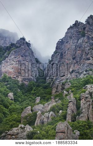 Ghost Valley, Demurge Mountain. Crimea Landscape