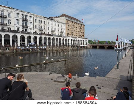 Kleine Alster In Hamburg