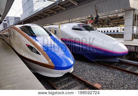 Shinkansen Station In Tokyo, Japan