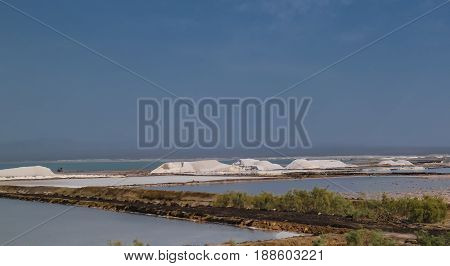 Salt Lake Afrera aka Lake Afdera or Giulietti or Egogi at Danakil Afar Ethiopia