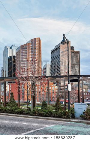 Financial District At North End Park Boston