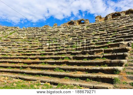 Aphrodisias Stadium Ruins  In Aphrodisias Turkey