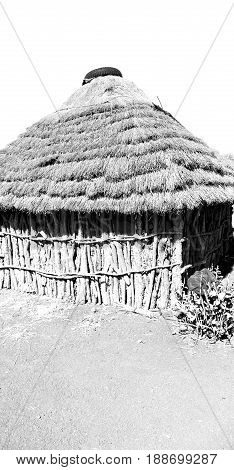 In Lesotho  Street Village Near   Courtyard