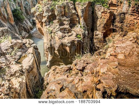 Landscape At The Blyde River Canyon, Bourke’s Luck Potholes