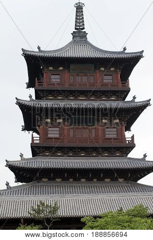 tower Shanxi architecture Huayan Monastery temple china