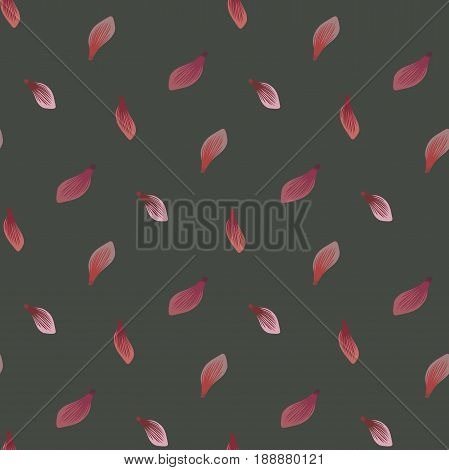 Floral Seamless Pattern With Petals Of Cyclamen Flowers