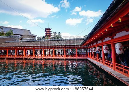 Itsukushima Shrine In Hiroshima, Japan