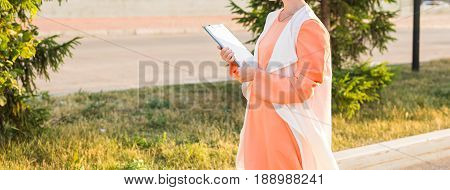 Close-up of beautiful female middle eastern college student.