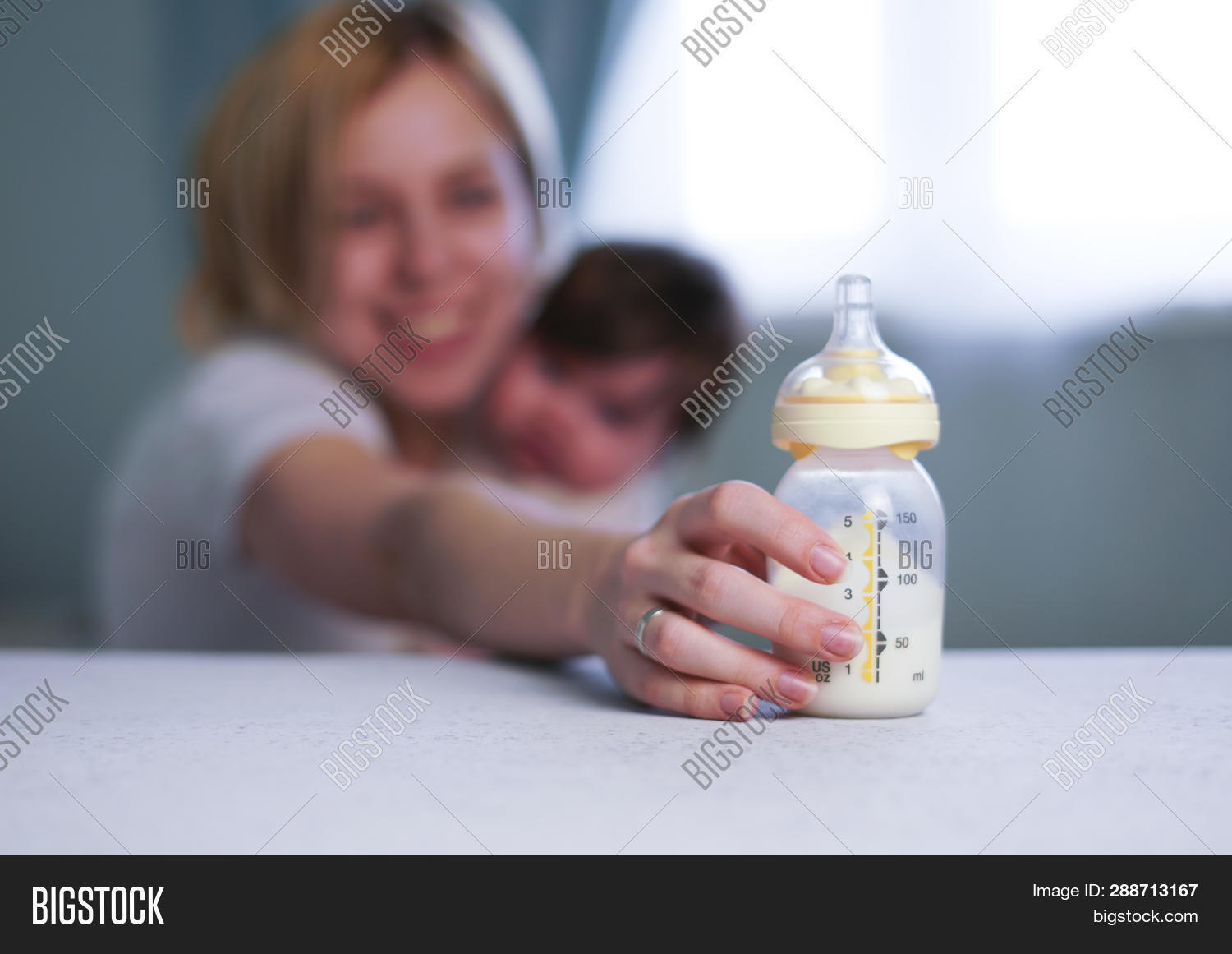 Baby Bottle Breast Image & Photo (Free Trial) Bigstock
