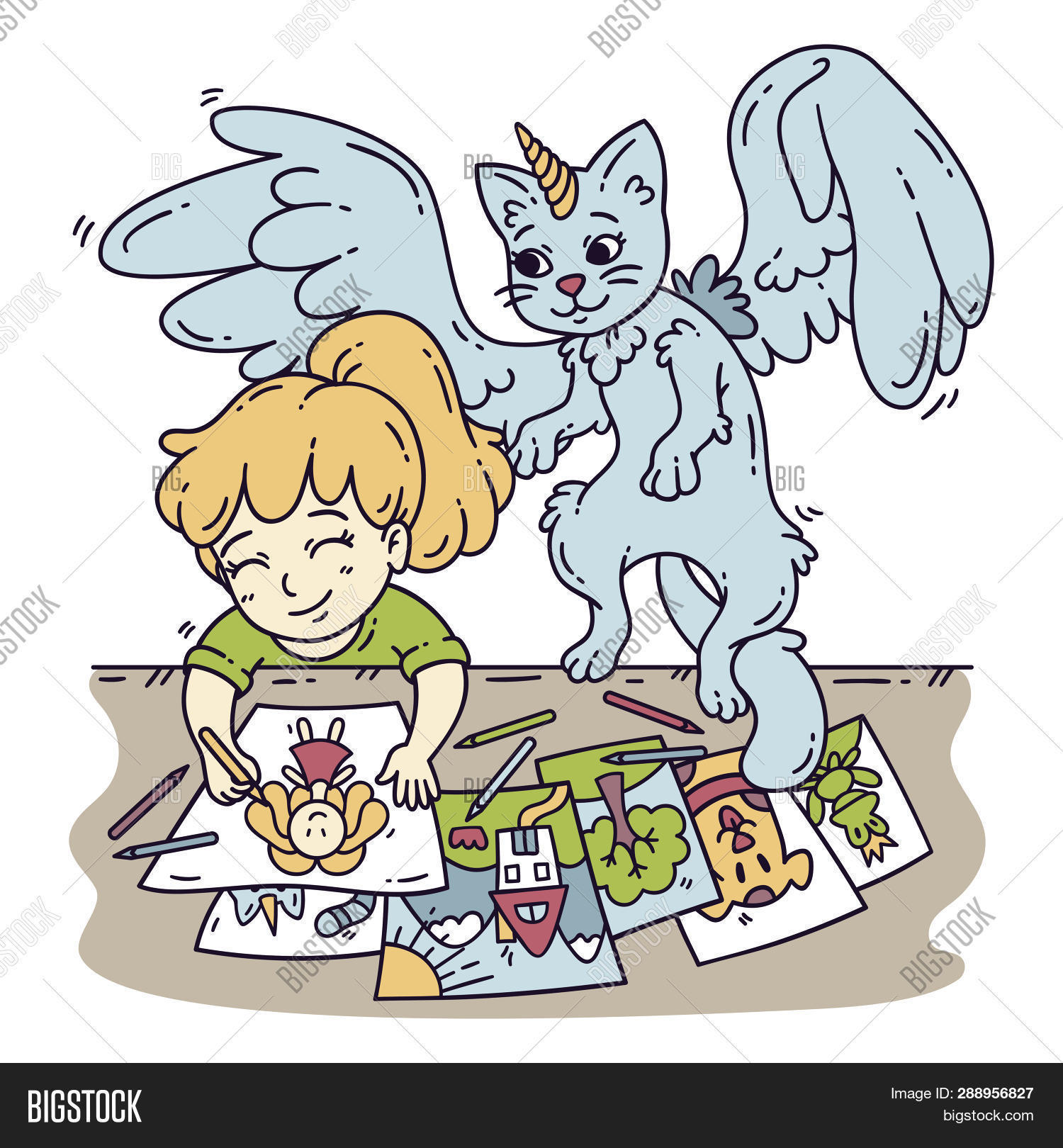 Cute Little Girl Her Image Photo Free Trial Bigstock