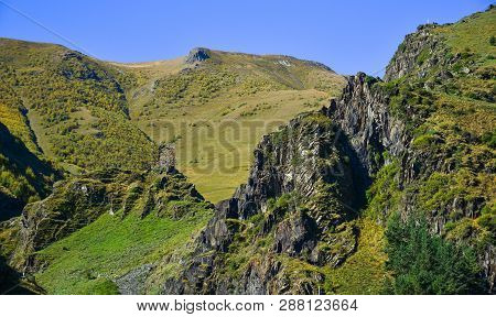 Mountain Scenery Of Kazbegi, Georgia