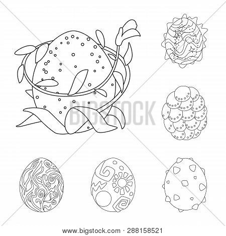 Vector Design Of Dinosaur  And Magic  Sign. Collection Of Dinosaur  And Fantasy Stock Vector Illustr