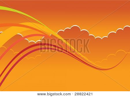 Fundo abstrato nuvens