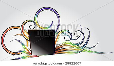 Floral abstrato