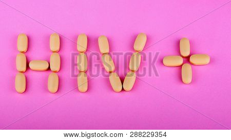 Hiv Therapy Efavirenz On Pink Background At Dry Sunny Summer Day