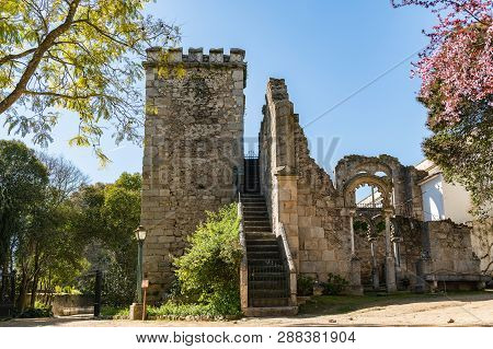 Fake Ruins In The Evora Public Park In Portugal Built In The 1860s Using Materials From The Ruins Of