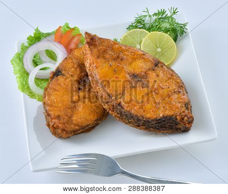 Fried Fish.  A Delicious, Spicy, Crunchy & Yummy White Meat Dish.
