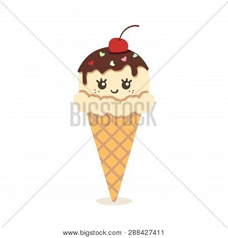 Cute Kawaii Vanilla Vector Photo Free Trial Bigstock 15 waffles vector transparent library kawaii professional designs for business and education. bigstock