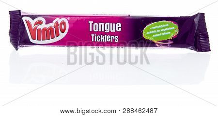 Winneconne, Wi - 3 March 2019: A Package Of Vimto Tongue Ticklers Candy On An Isolated Background