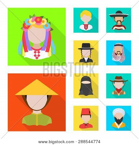 Vector Design Of Nation And Race  Icon. Set Of Nation And User Stock Vector Illustration.