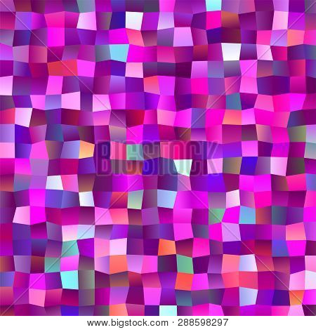Brightly Magenta And Pink Mosaic Polygon Glitter