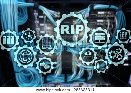 Rip Routing Information Protocol. Technology Networks Cocept.