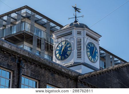 London, England - 26 February 2019: Development Of Modern Flats And Apartments On Royal Arsenal Rive