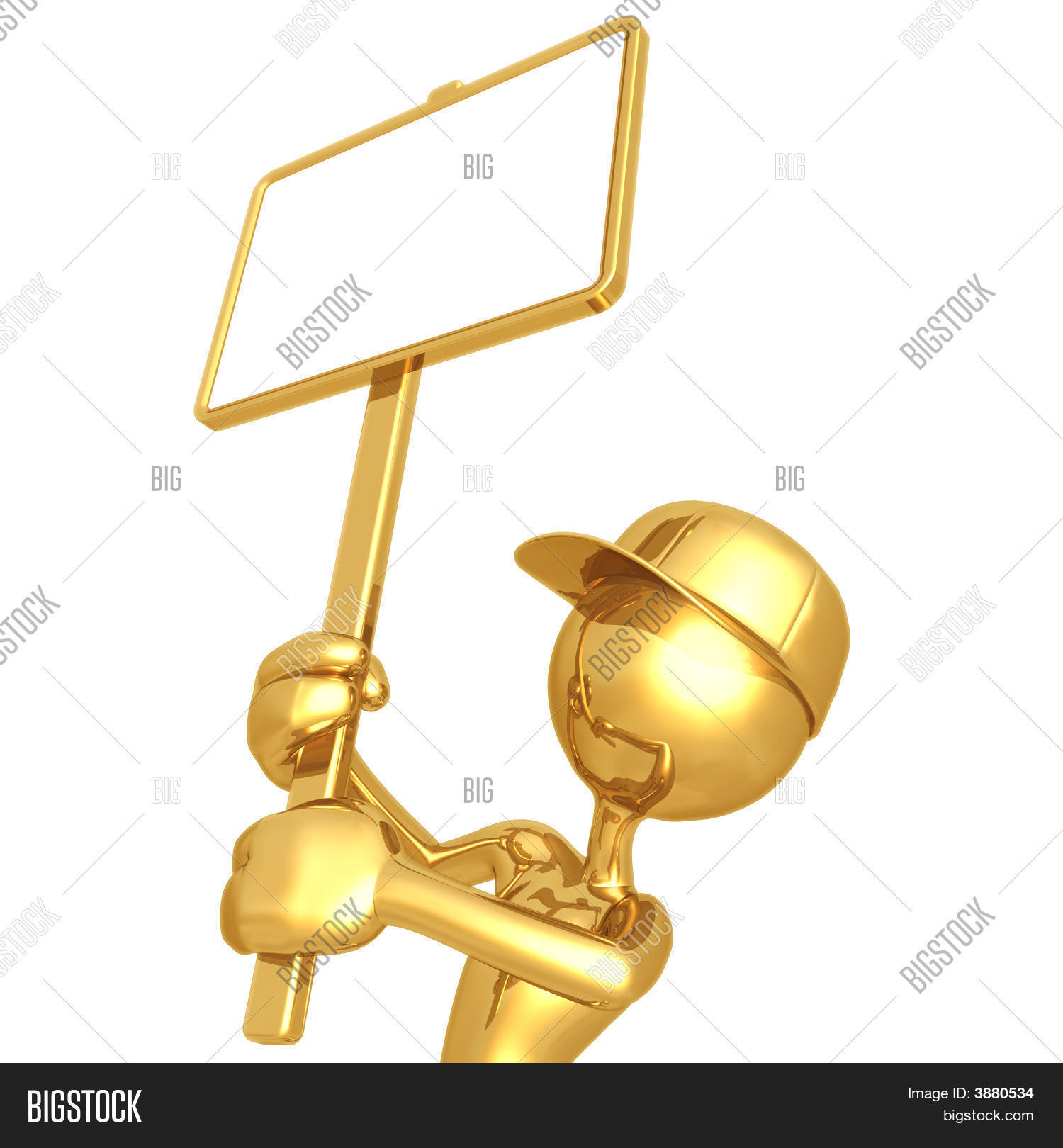 Holding Picket Sign Image & Photo (Free Trial) Bigstock