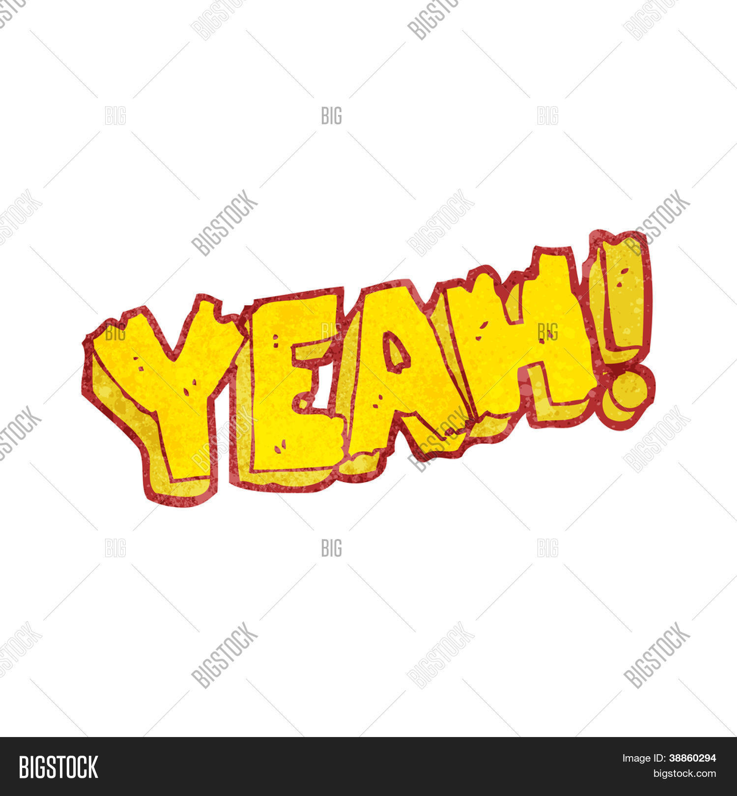 Cartoon Yeah Symbol Vector Photo Free Trial Bigstock