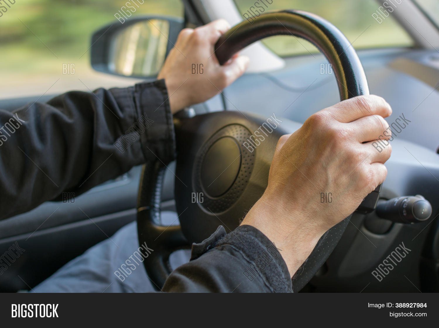Male Hands On Steering Image & Photo (Free Trial) Bigstock