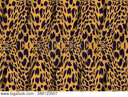 African Wax Print Fabric, Ethnic Handmade Ornament For Your Design, Ethnic And Colorful Tribal Motif