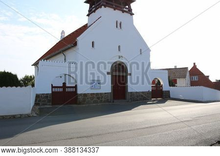 Beautiful Church In The Reersoe City, Denmark.