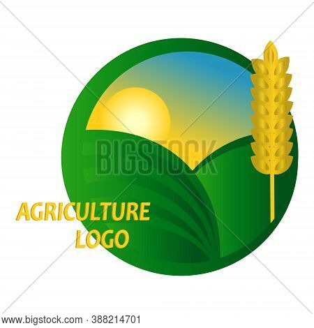 Agribusiness Logo Design. Agricultural Vector Illustration. Template For Logo, Labels, Stickers, Etc