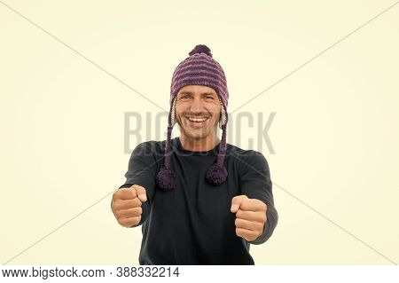Imagination Will Get You Everywhere. Happy Man Imagine Driving Isolated On White. Imaginary Car Trav