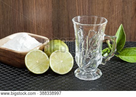 Baking Soda - Sodium Bicarbonate, Hot Water And Lemon.