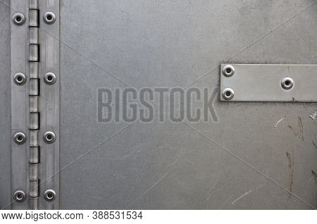 Heavy Metal Rivet Stainless Steel Hinge Door Plate Background