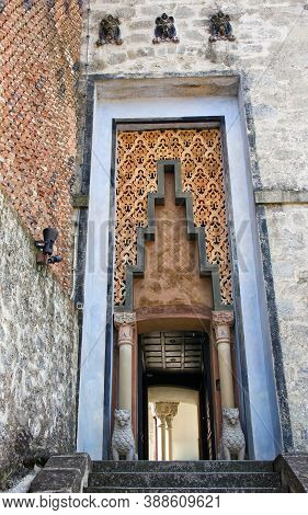 Grizzana Morandi / Bologna, Italy - August 13, 2020: Passages Corridor In Moorish Style