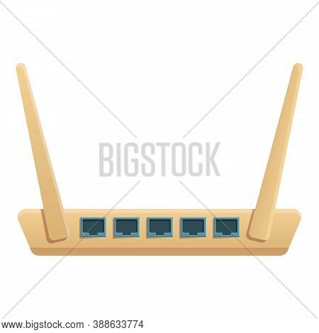 Wifi Modem Access Icon. Cartoon Of Wifi Modem Access Vector Icon For Web Design Isolated On White Ba