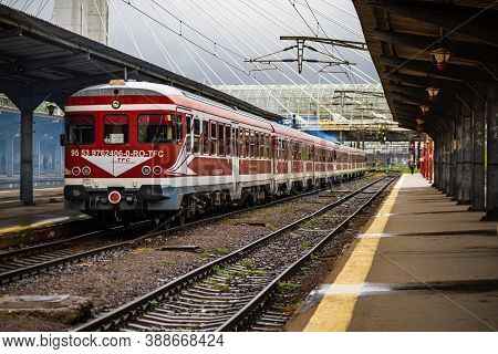 Changes And Complications Caused By Coronavirus Covid-19 Virus, World Without Crowds, Empty Train Pl