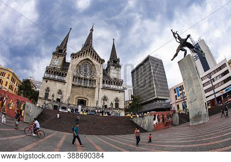 Manizales, Caldas / Colombia - June 08, 2013. Basilica Cathedral Of Our Lady Of The Rosary, Catholic